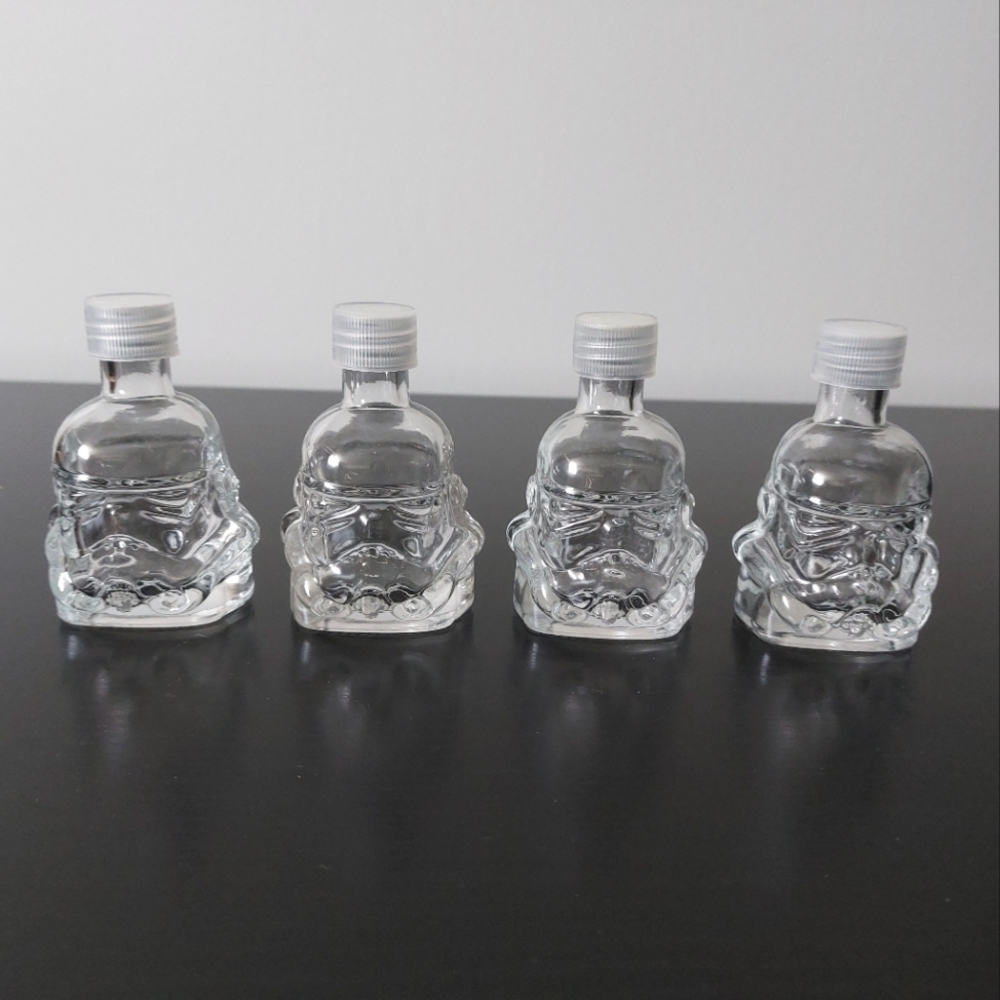 Darth Vader Glass Bottles Set/4
